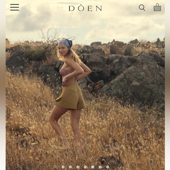 Doen Pants - DOEN Jade Short.  Red Jasper. 12
